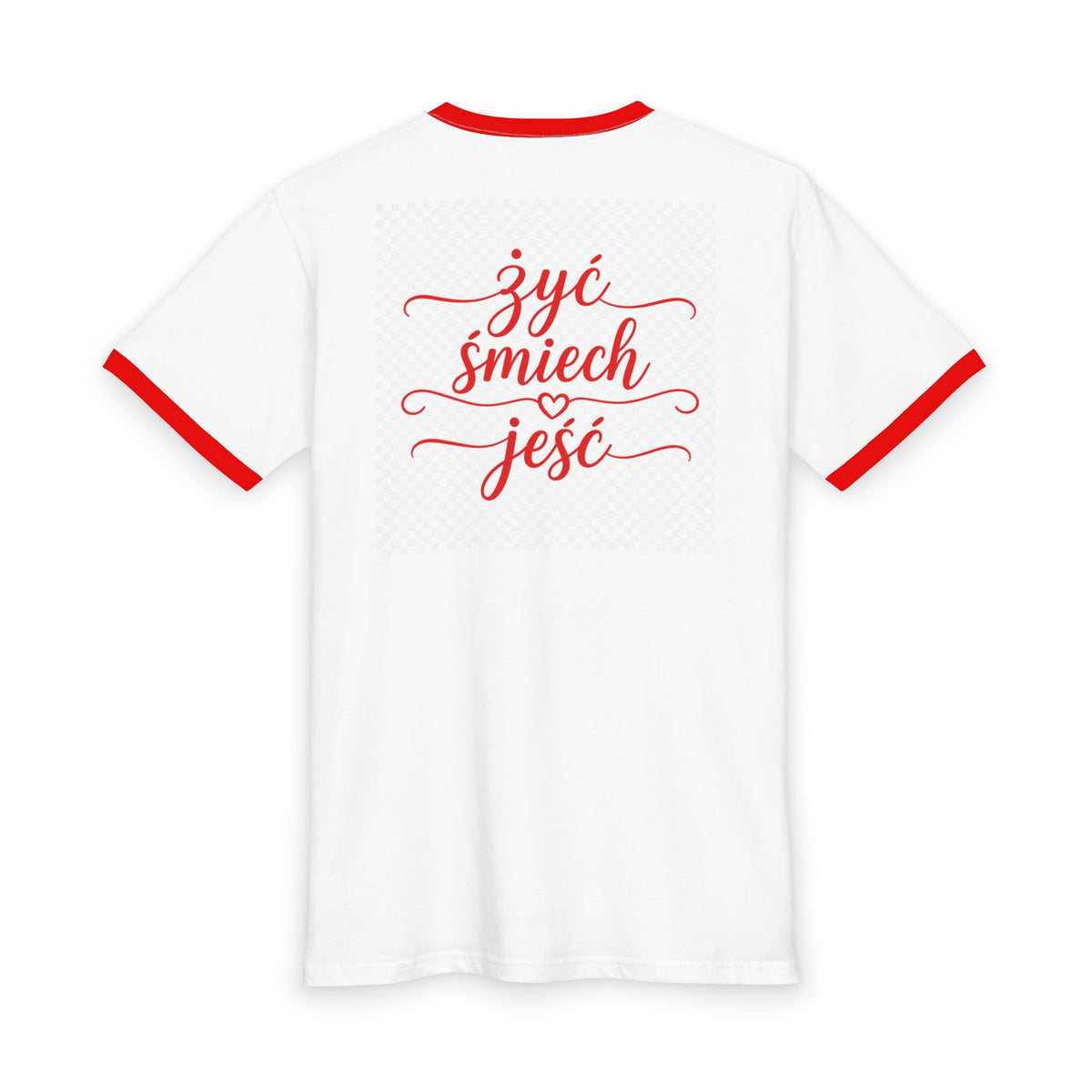 Ringer Tee — "Mizeria Loves Company" Polish Food & Cozy Living Graphic