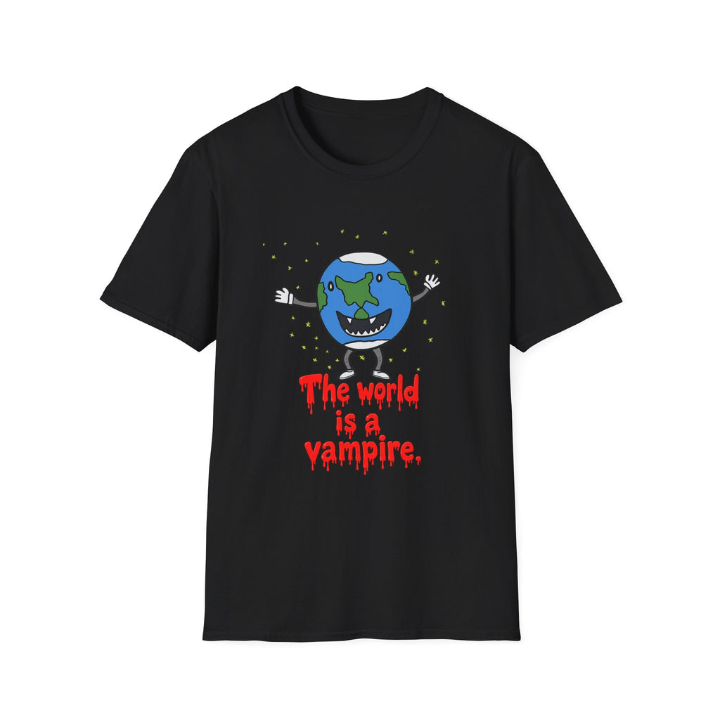 Vampire Earth Graphic T-Shirt — "The world is a vampire" Pumpkins Smashing Tee