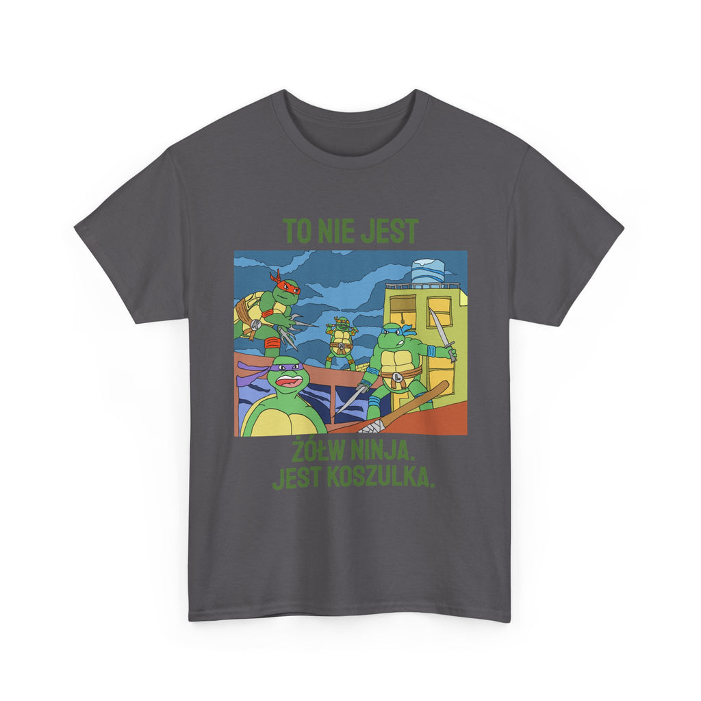 To Nie Jest Żółw Ninja Graphic Tee – John Rysuje Słabo Cartoon Shirt