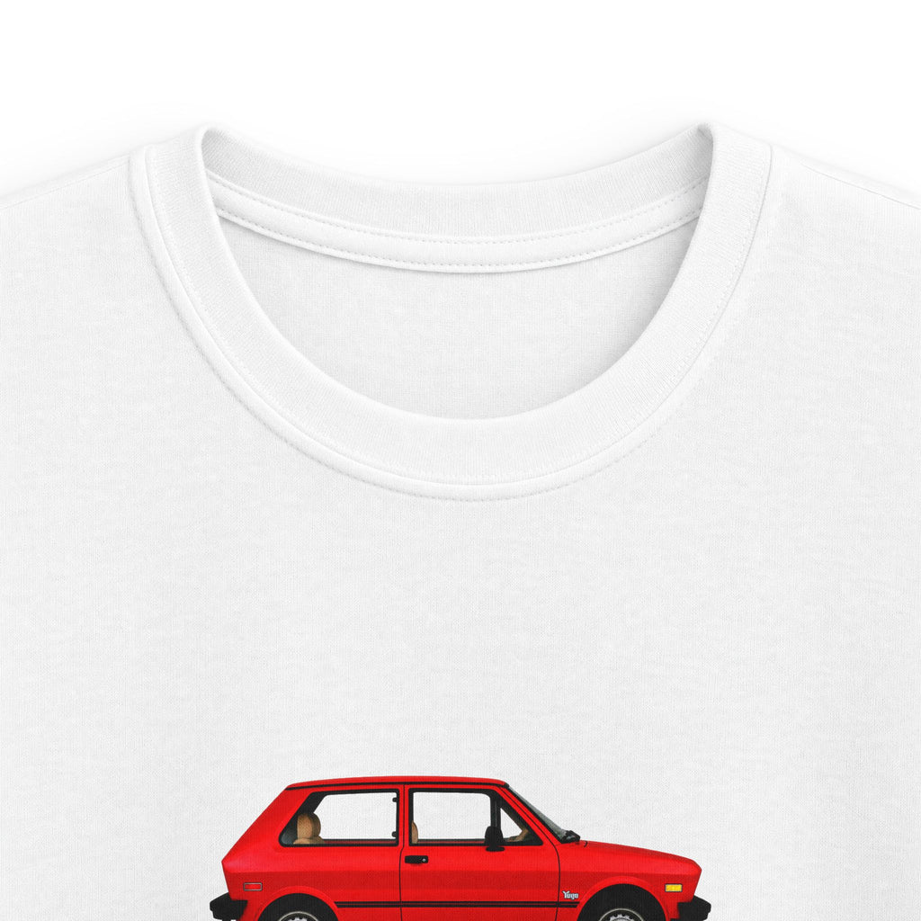 YUGO WEGO WEALLGO Kids Vintage Car Graphic Tee – Yugo Retro Auto Design