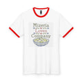 Ringer Tee — "Mizeria Loves Company" Polish Food & Cozy Living Graphic