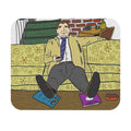 Mousing With Children — Lazy TV Night Illustration Desk Mat