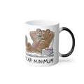 Color Morphing Mug — "Bear Minimum" Funny Bear Coffee Cup, 11 oz