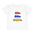 YUGO WEGO WEALLGO Toddler Short Sleeve Tee with Vintage Cars Design