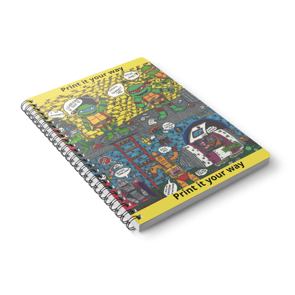 Teen Mutant Ninja Turtles Comic A5 Spiral Notebook — "Print it your way"