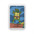 MagSafe Vegan Card Wallet — 'Draw Poorly and Carry Nunchucks' Ninja Turtle Design