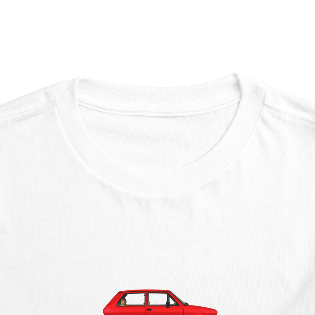 YUGO WEGO WEALLGO Toddler Short Sleeve Tee with Vintage Cars Design
